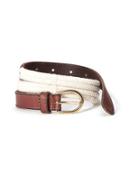 Old Navy Faux Leather Nautical Rope Belt For Women - Char Latte