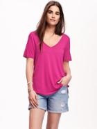 Old Navy Drapey V Neck Tee For Women - First Kiss