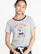 Everywear Holiday-graphic Tee For Women