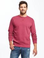 Old Navy Garment Washed Fleece Crew Neck Sweatshirt For Men - Berrylicious