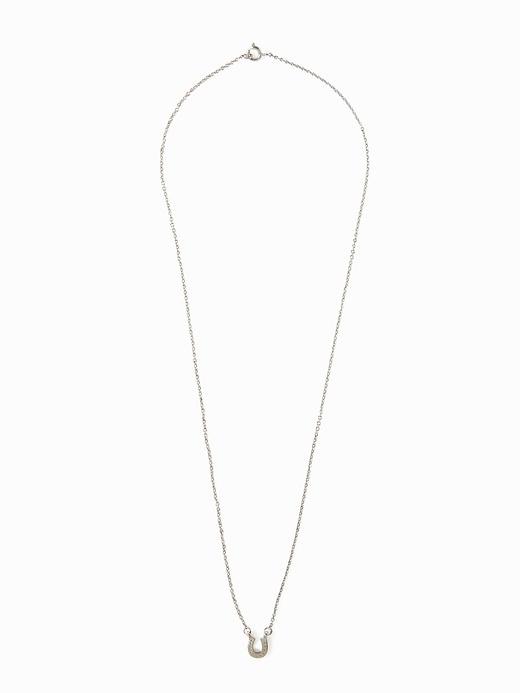 Old Navy Womens Horseshoe Pendant Necklace For Women Silver Size One Size