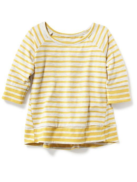 Old Navy Striped Peplum Top - Lime Stripe