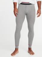 Old Navy Mens Thermal-knit Long-john Pants For Men Grayscale Size Xl
