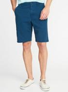 Old Navy Mens Broken-in Khaki Shorts For Men (10) Victorian Blue Size 44w