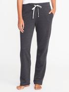 Old Navy Fleece Straight Leg Sweatpants For Women - Medium Charcoal Gray