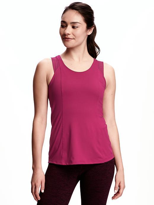 Old Navy Go Dry Performance Tank For Women - Lingonberry Jam