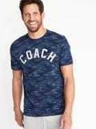 Old Navy Mens Go-dry Eco Graphic Performance Tee For Men Blue Size Xxxl