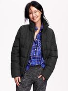 Old Navy Womens Frost Free Quilted Jacket Size L Tall - Black