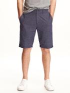 Old Navy Linen Blend Shorts For Men 10 - Over The Moon