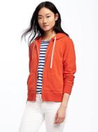 Old Navy French Terry Hoodie For Women - Hot Tamale