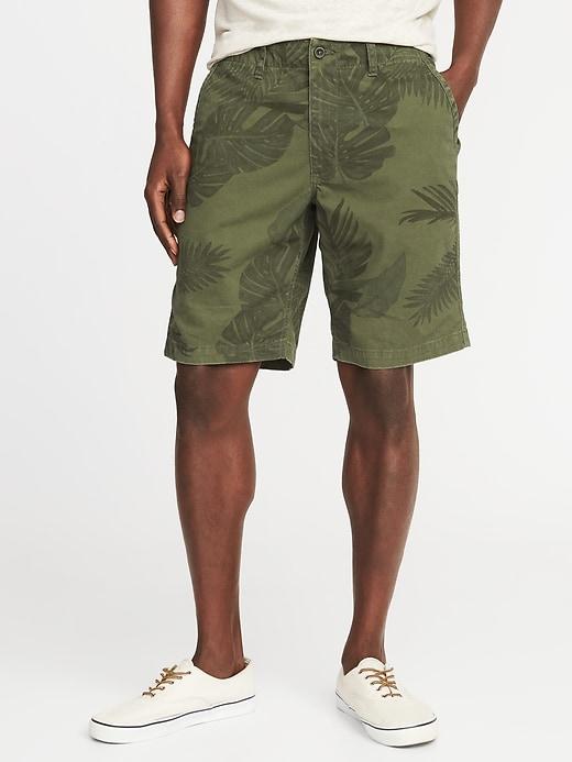 Old Navy Mens Broken-in Khaki Shorts For Men (10) Camo Size 40w