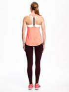 Old Navy Go Dry Performance Racerback Elastic Tank For Women - Bright Time Neon