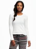 Old Navy Thermal Tee For Women - Cream