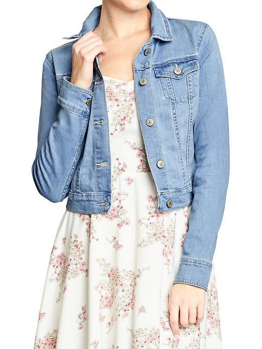 Old Navy Old Navy Womens Cropped Denim Jackets - Light