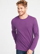 Old Navy Mens Soft-washed Long-sleeve Tee For Men Purple Cabbage Field Size Xs