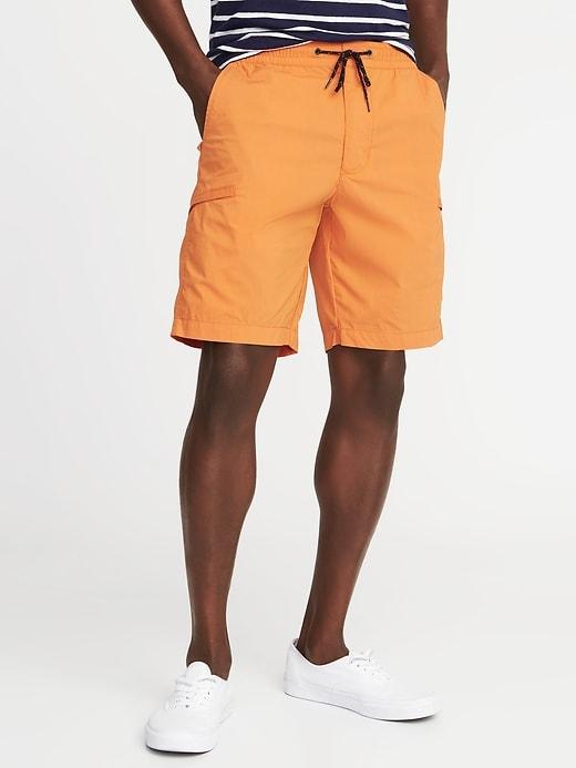 Old Navy Mens Dry-quick Built-in Flex Cargo Shorts For Men (9) Opulent Orange Size M