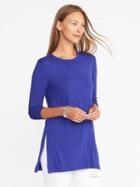 Old Navy Long & Lean Luxe Crew Neck Tunic For Women - Violet Blues