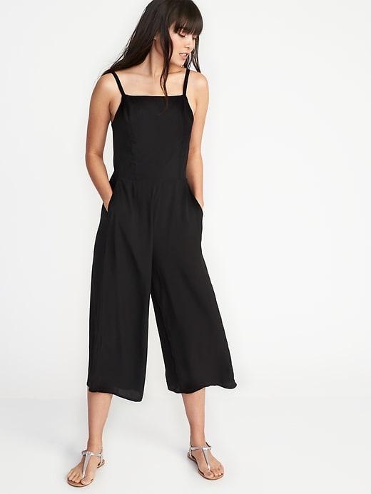 Old Navy Womens Sleeveless Cami Jumpsuit For Women Black Size L