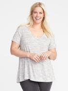 Old Navy Womens Jersey-knit Plus-size V-neck Tee Streaky Size 3x