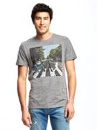 Old Navy The Beatles Graphic Tee For Men - Heather Gray