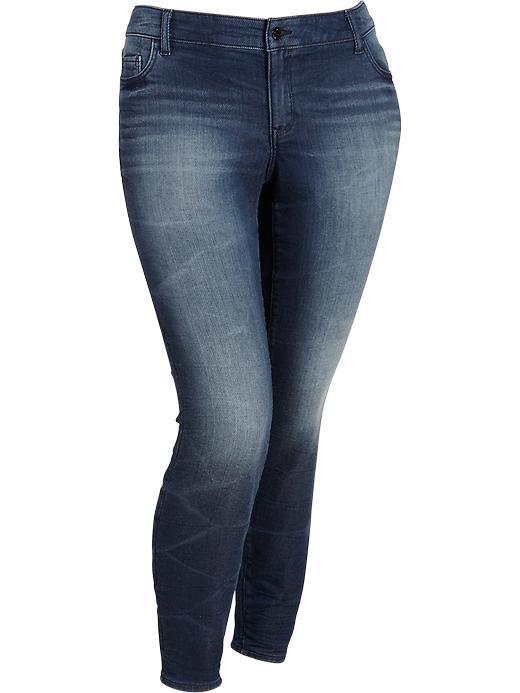 Womens Plus The Rockstar Mid Rise Jeggings Size 30 Plus - Denim