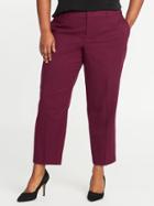Old Navy Womens Smooth & Slim Mid-rise Harper Pants Chilled Sangria Size 16