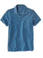 Old Navy Garment Dyed Jersey Polo For Men - Ancient Mariner