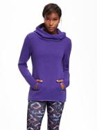 Old Navy Go Warm Performance Fleece Hoodie Pullover For Women - Purple Rain