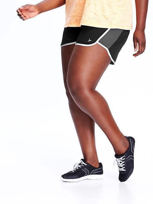 Old Navy Womens Plus Running Shorts 3 1/2&quot; Size 1x Plus - Black