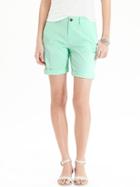 Old Navy Womens Cuffed Bermuda Shorts 6 1/2&quot; Size 0 - Mini Mint