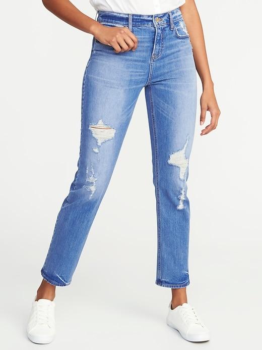 Old Navy Womens The Power Jean, A.k.a. The Perfect Straight For Women Ultraviolet Size 8