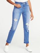 Old Navy Womens The Power Jean, A.k.a. The Perfect Straight For Women Ultraviolet Size 8