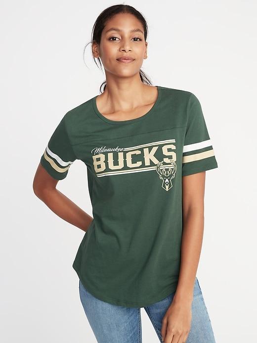 Old Navy Womens Nba Team Tee For Women Bucks Size S