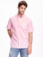 Old Navy Slim Fit Oxford Shirt For Men - Light Pink