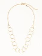 Old Navy Circle Link Chain Necklace For Women - Gold