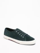 Old Navy Womens Corduroy Sneakers For Women Dark Green Size 10