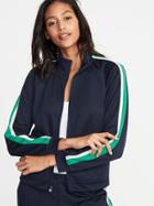 Sleeve-stripe Track Jacket For Women