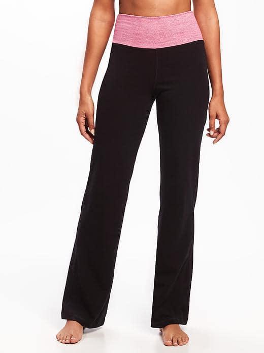 Old Navy Go Dry Cool Mid Rise Wide Leg Yoga Pants For Women - Party Started Pink