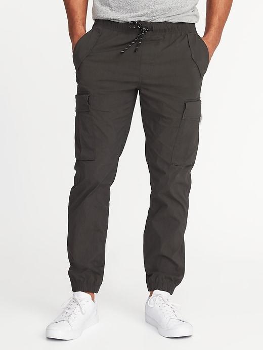 Old Navy Mens Slim Dry-quick Built-in Flex Cargo Joggers For Men Black Cat Size S