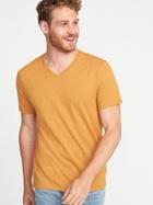Old Navy Mens Soft-washed Slub-knit V-neck Tee For Men Butternut Squash Size Xxl
