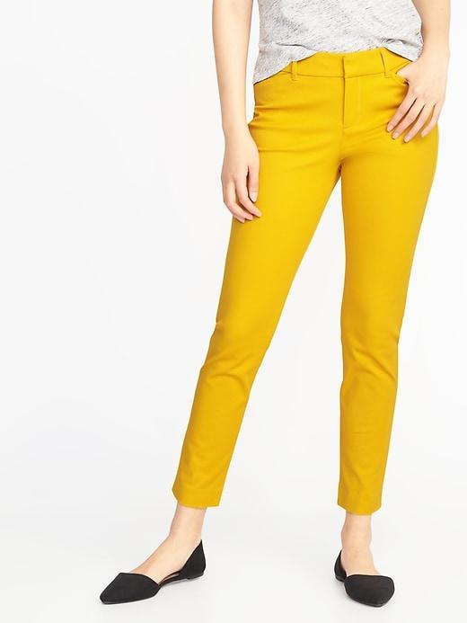 Old Navy Womens Mid-rise Pixie Ankle Pants For Women Squash Size 12