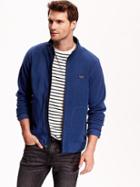 Old Navy Mens Performance Fleece Full Zip Jacket Size Xxl Big - Blue It Off