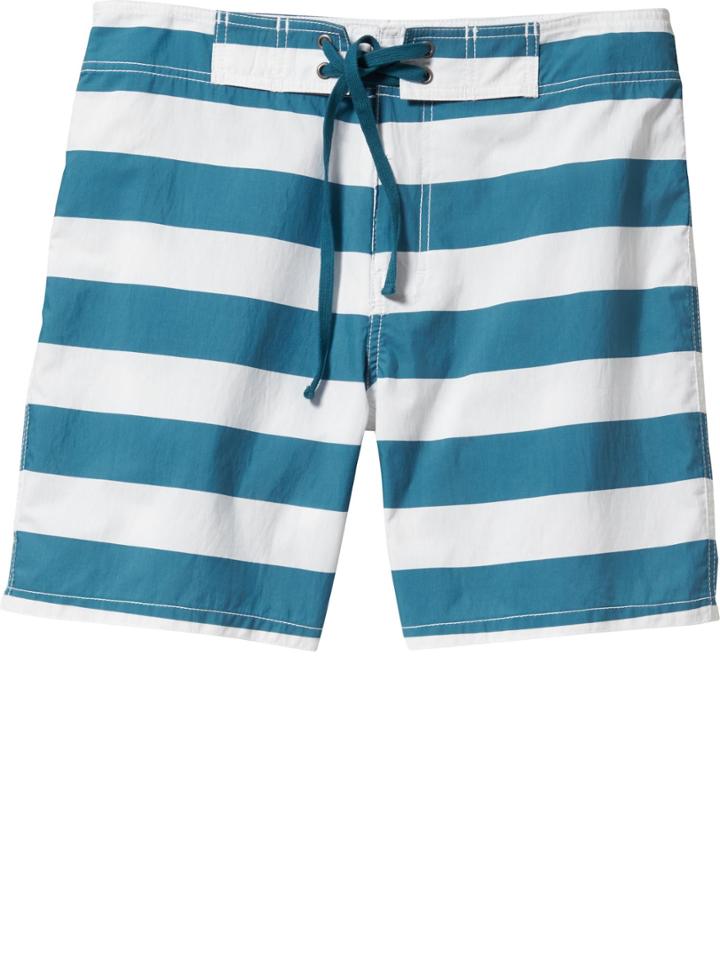 Old Navy Mens Patterned Board Shorts 6 1/2&quot; Size L Tall - Estuary