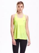 Old Navy Reflective Racerback Tank For Women - Bright Lights Neo Poly
