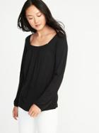 Old Navy Womens Relaxed Boho Top For Women Black Size Xxl
