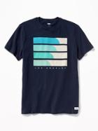 Old Navy Mens L.a. Graphic Tee For Men Inky Blue Size Xl
