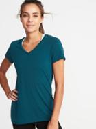 Old Navy Womens V-neck Performance Tee For Women Galactic Size M