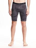 Old Navy Go Dry Base Layer Shorts For Men - Gray Heather