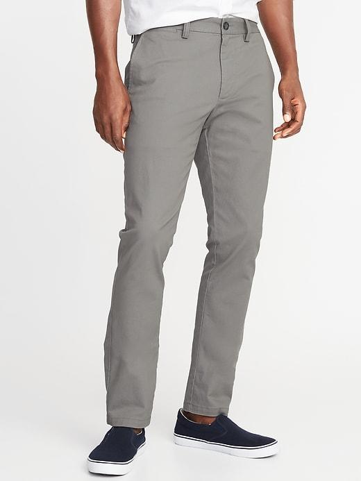 Old Navy Mens Skinny Ultimate Built-in Flex Khakis For Men Gray Stone Size 36w