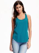 Old Navy Relaxed Racerback Scoop Neck Tank For Women - Twilight Lagoon